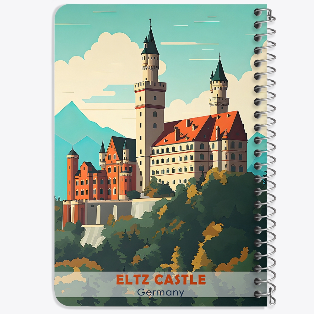 دفتر نقاشی 50 برگ خندالو طرح بورگ التز (Burg Eltz Castle) کد 37712