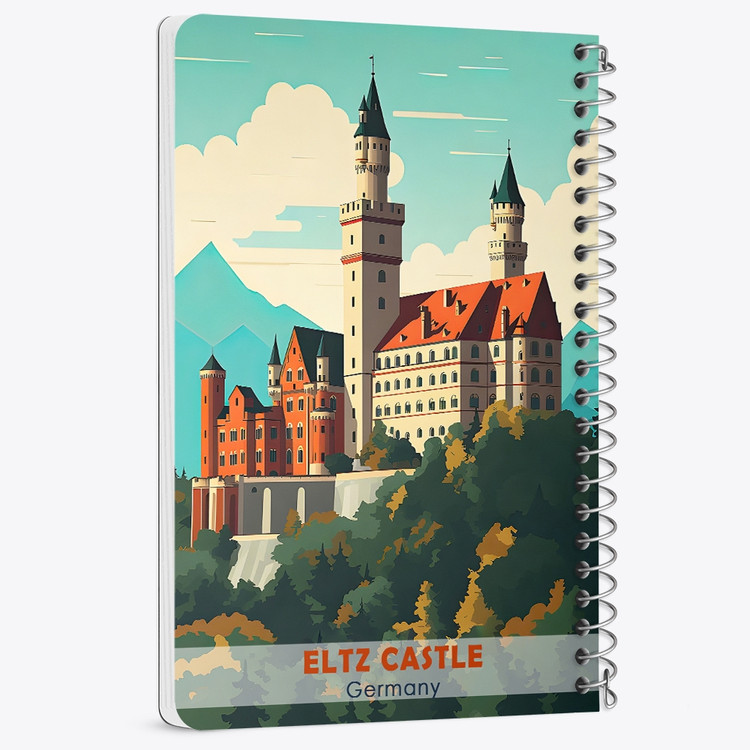 دفتر نقاشی 50 برگ خندالو طرح بورگ التز (Burg Eltz Castle) کد 37712