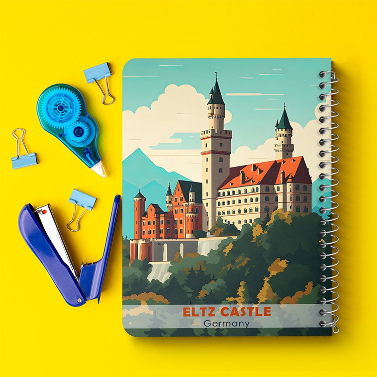 دفتر نقاشی 50 برگ خندالو طرح بورگ التز (Burg Eltz Castle) کد 37712