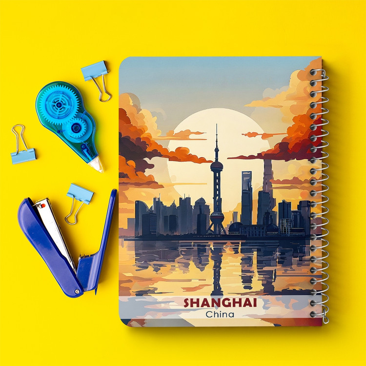 دفتر نقاشی 50 برگ خندالو طرح شانگهای (Shanghai) کد 37711