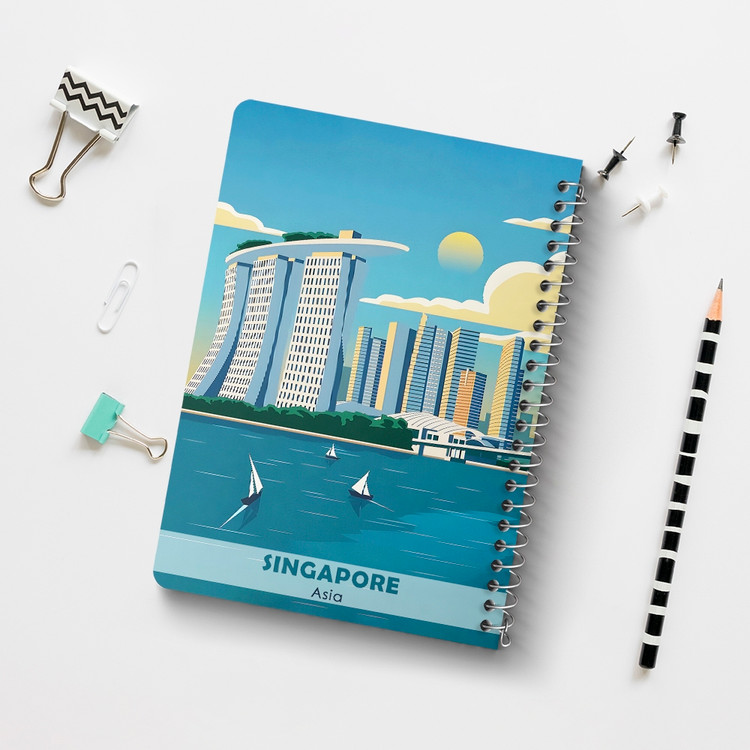 دفتر نقاشی 50 برگ خندالو طرح سنگاپور (Singapore) کد 37710