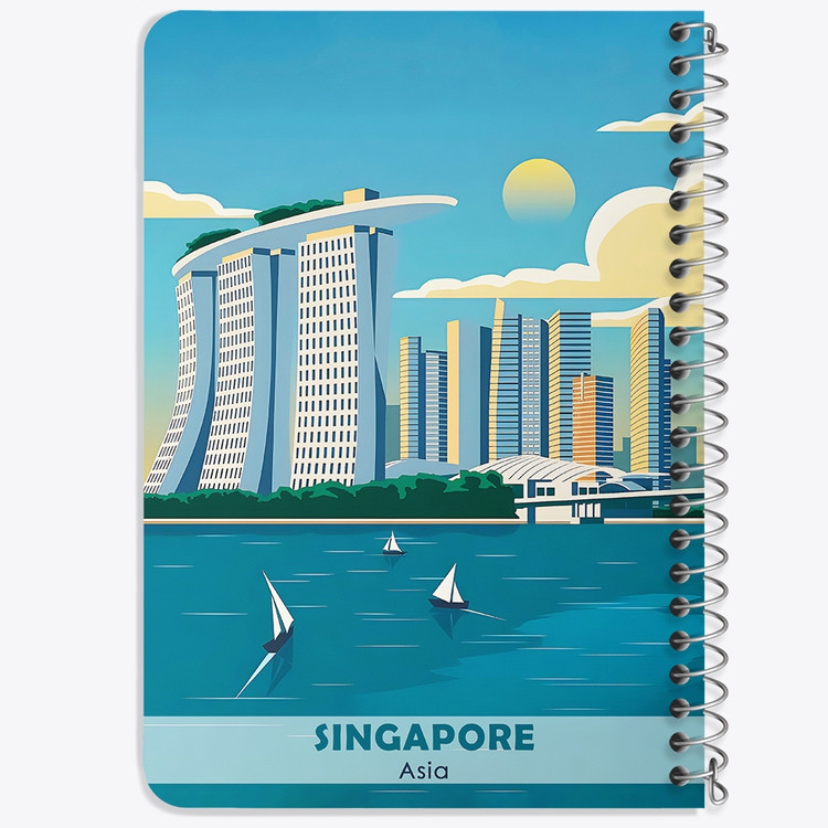 دفتر نقاشی 50 برگ خندالو طرح سنگاپور (Singapore) کد 37710