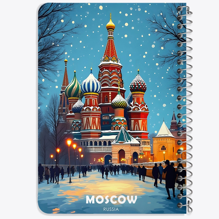 دفتر نقاشی 50 برگ خندالو طرح مسکو (Moscow) کد 37708