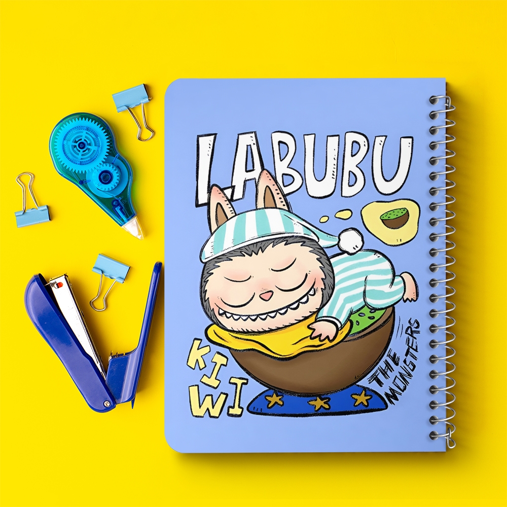 دفتر نقاشی 50 برگ خندالو طرح عروسک لبوبو (Labubu) کد 37583