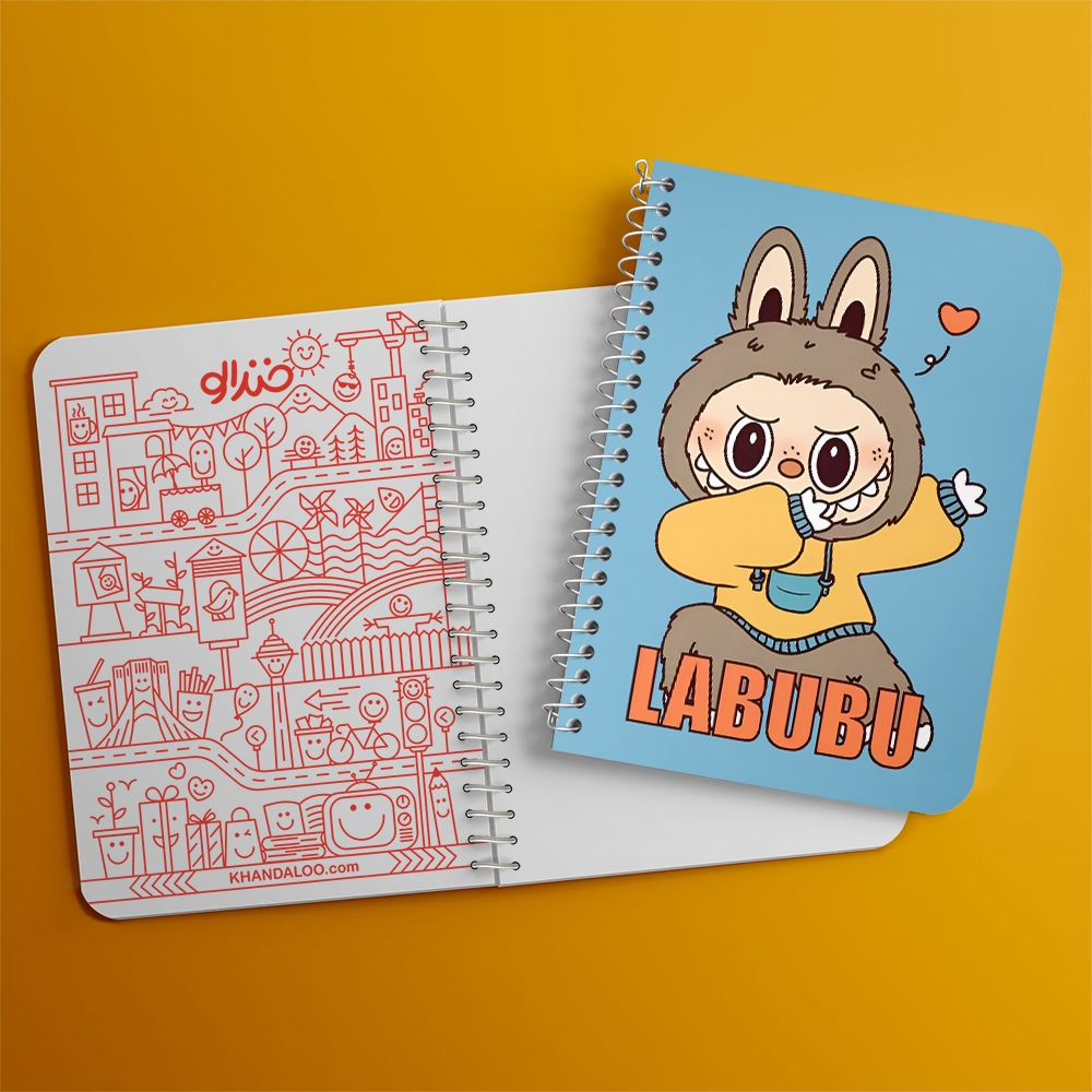 دفتر نقاشی 50 برگ خندالو طرح عروسک لبوبو (Labubu) کد 37580
