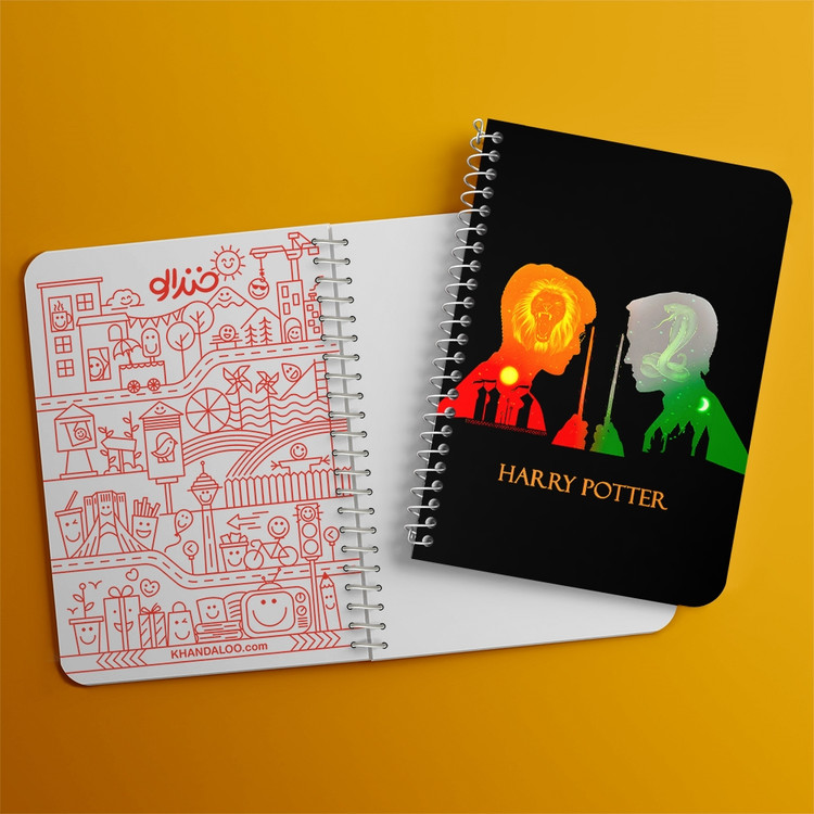 دفتر نقاشی 50 برگ خندالو طرح هری پاتر و مالفوی (Harry Potter) کد 37497