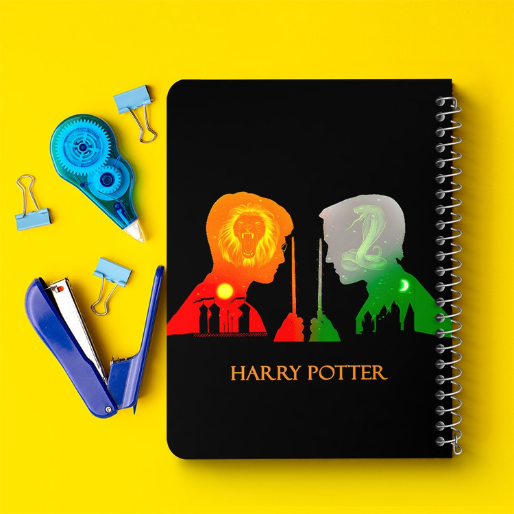 دفتر نقاشی 50 برگ خندالو طرح هری پاتر و مالفوی (Harry Potter) کد 37497