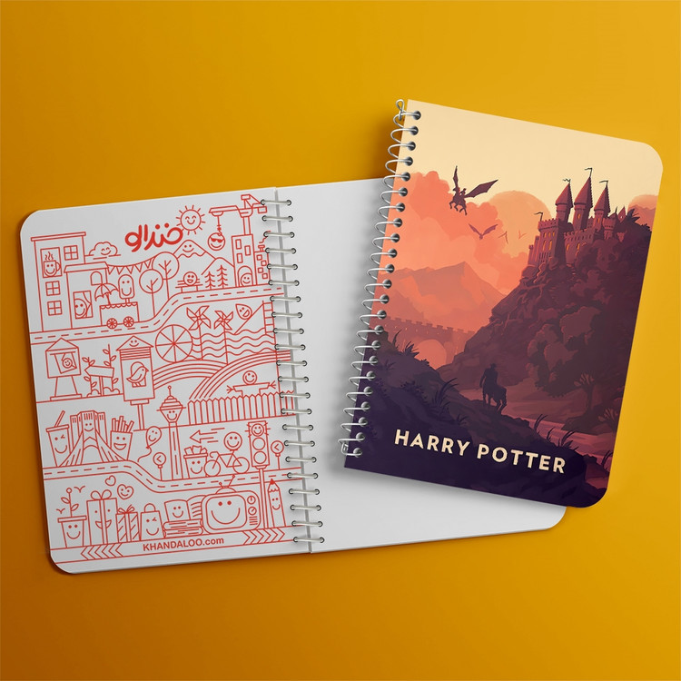 دفتر نقاشی 50 برگ خندالو طرح هری پاتر (Harry Potter) کد 37487