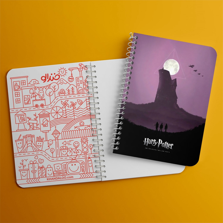 دفتر نقاشی 50 برگ خندالو طرح هری پاتر (Harry Potter) کد 37486