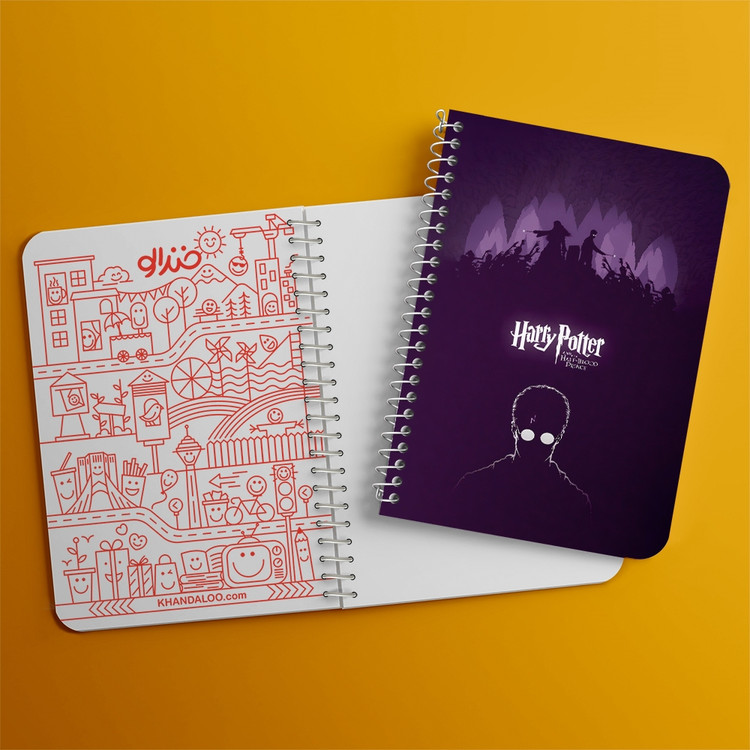 دفتر نقاشی 50 برگ خندالو طرح هری پاتر (Harry Potter) کد 37477