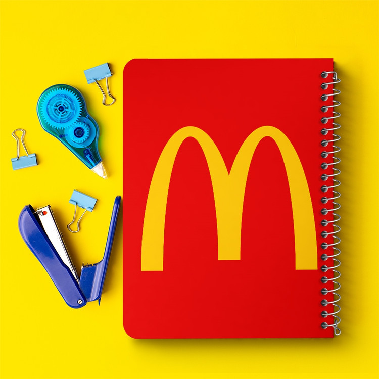 دفتر مشق 50 برگ خندالو طرح مک دونالد McDonald's کد 8517