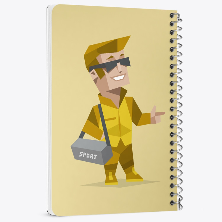 دفتر مشق 50 برگ خندالو طرح تایپ شخصیتی کارآفرین ESTP کد 7708
