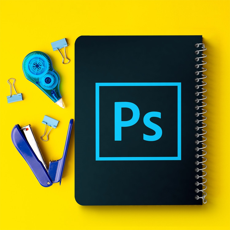 دفتر مشق 50 برگ خندالو طرح فتوشاپ Photoshop کد 6201