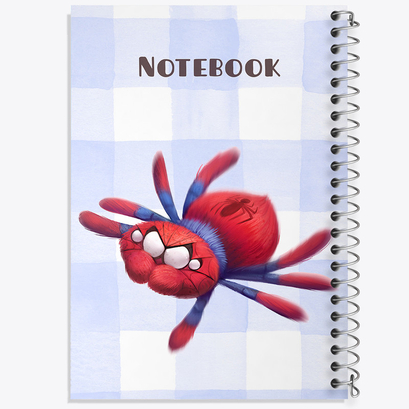 دفتر نقاشی 50 برگ خندالو طرح عنکبوت با لباس اسپایدرمن کد N6544
