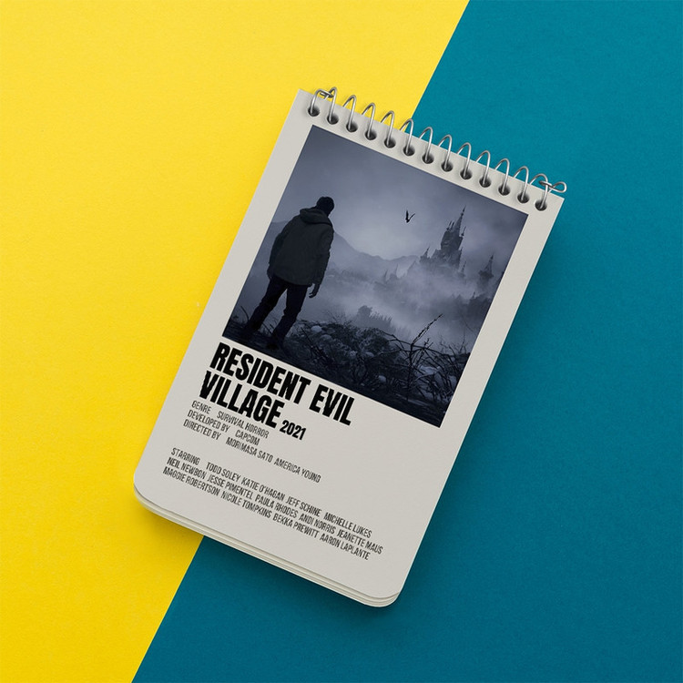 دفتر یادداشت 50 برگ خندالو طرح رزیدنت ایول (Resident Evil) کد F13457