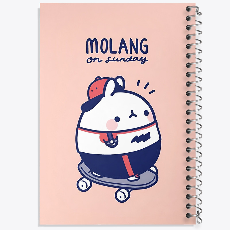 دفتر طراحی 50 برگ خندالو طرح مولانگ (Molang) کد N3725