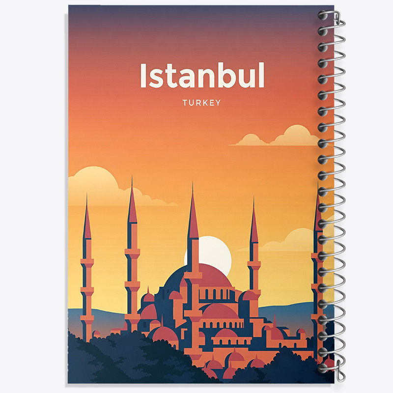 دفتر نقاشی 50 برگ خندالو طرح استانبول (Istanbul) کد F4937