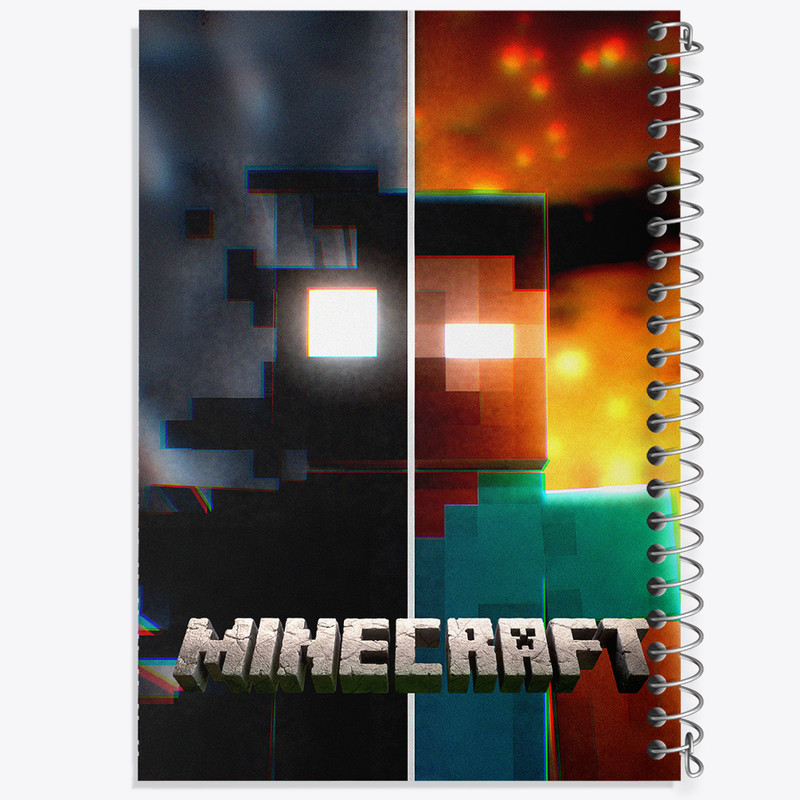 دفتر مشق 100 برگ خندالو طرح ماینکرافت (Minecraft) کد F14066