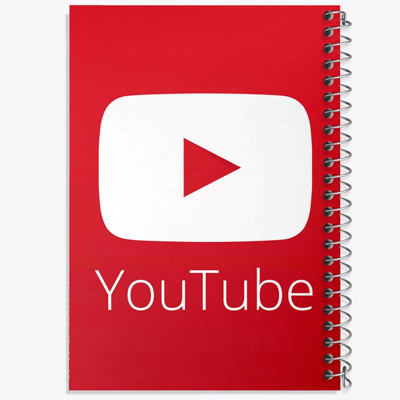 دفتر مشق 50 برگ خندالو مدل یوتیوب YouTube کد 8429