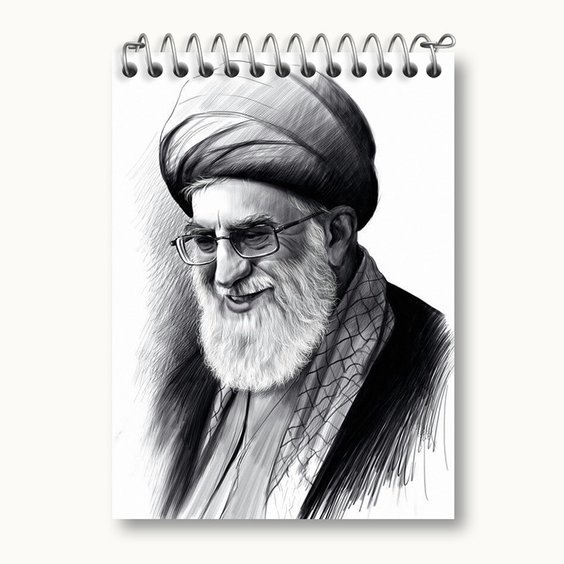 دفتر یادداشت 50 برگ خندالو مدل تصویر رهبر کد 2574