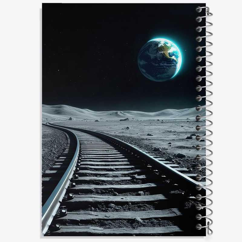 دفتر مشق 100 برگ خندالو طرح ریل قطار کد F5298