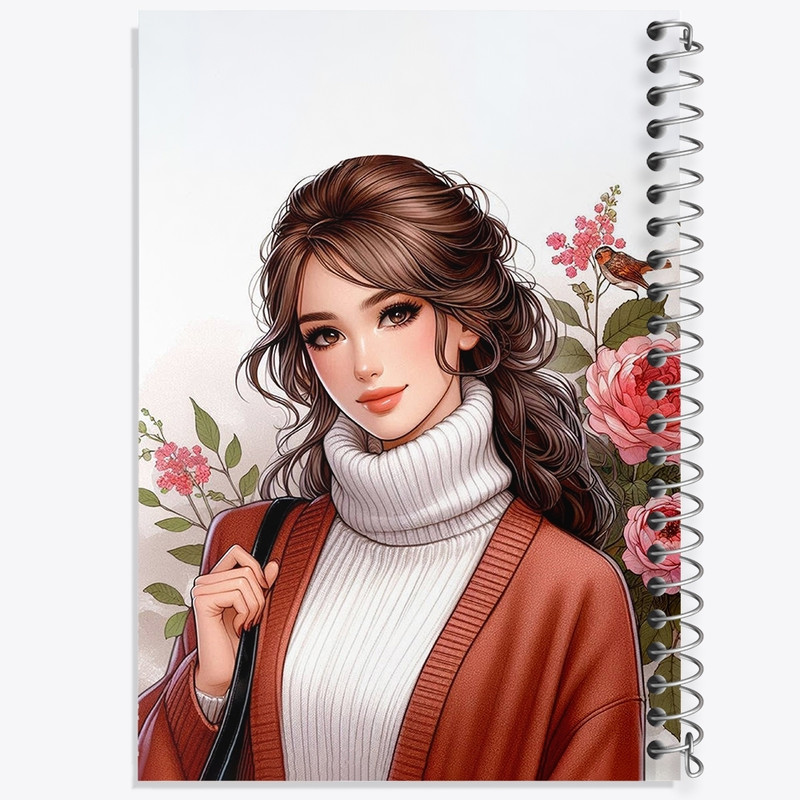 دفتر طراحی 50 برگ خندالو طرح دخترانه کد F2740