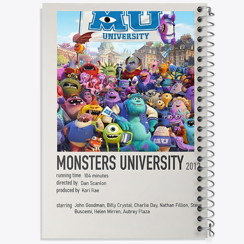 دفتر ژورنال نویسی 50 برگ خندالو مدل نقطه ای طرح کارخانه هیولا ها (Monsters University) کد F13384