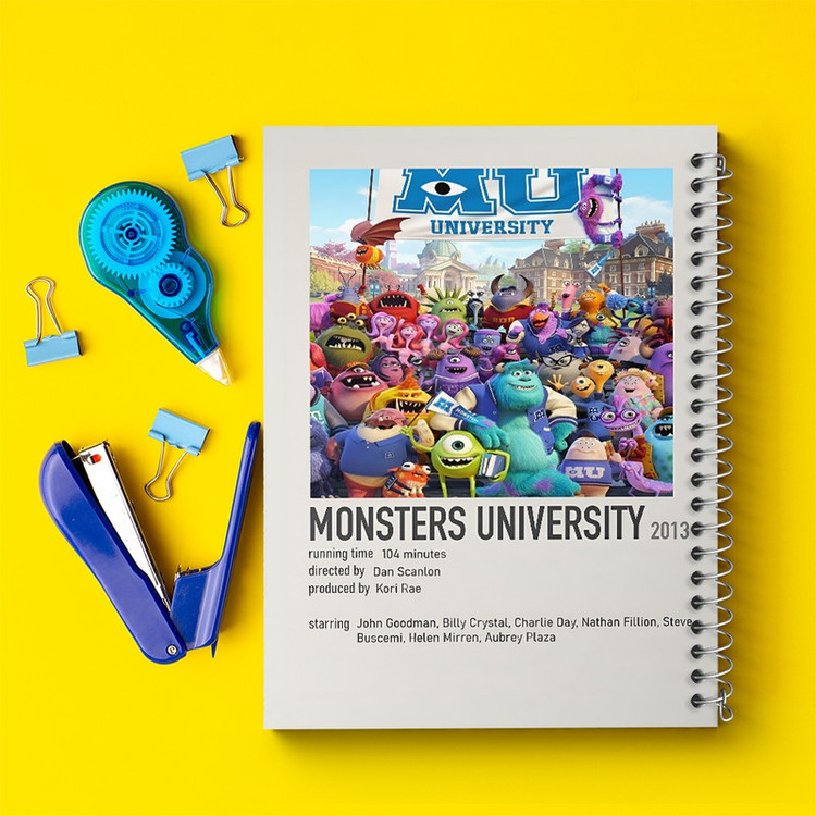 دفتر ژورنال نویسی 50 برگ خندالو مدل نقطه ای طرح کارخانه هیولا ها (Monsters University) کد F13384