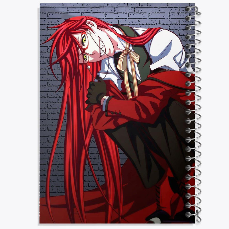 دفتر نقاشی 50 برگ خندالو مدل گریل انیمه خادم سیاه Black Butler کد 16328
