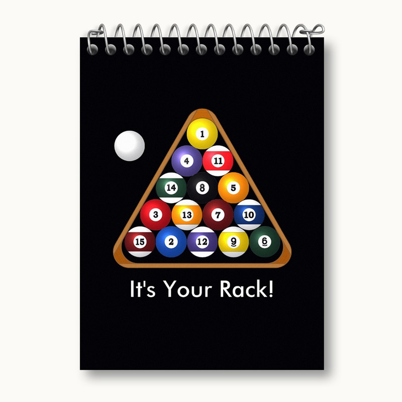 دفتر یادداشت 50 برگ خندالو مدل بیلیارد Billiard کد 28109