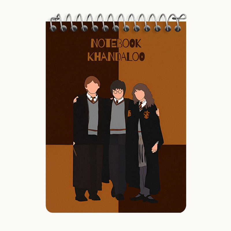 دفتر یادداشت 50 برگ خندالو طرح هری پاتر (Harry Potter) کد N7204