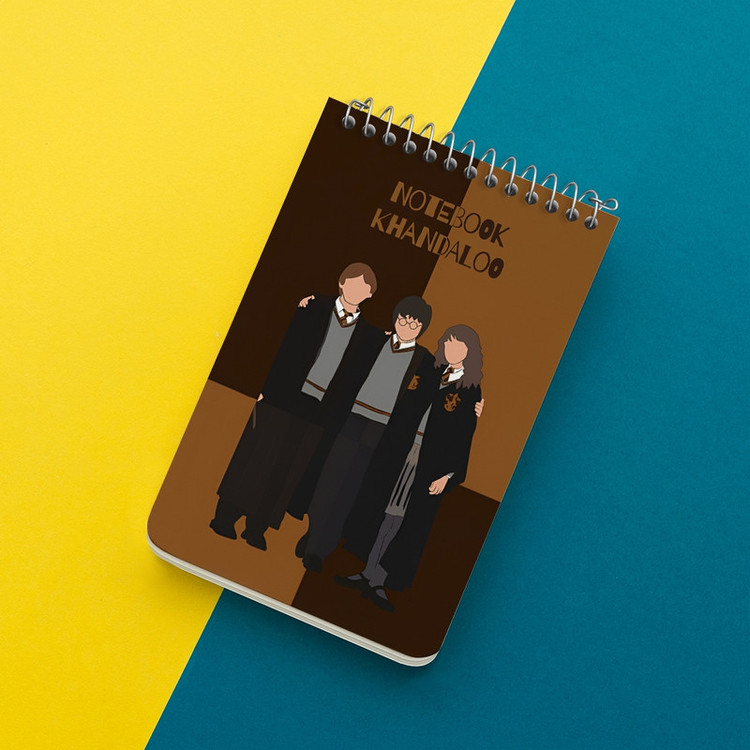 دفتر یادداشت 50 برگ خندالو طرح هری پاتر (Harry Potter) کد N7204