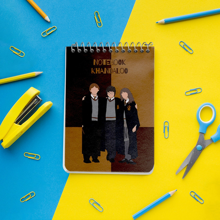 دفتر یادداشت 50 برگ خندالو طرح هری پاتر (Harry Potter) کد N7204