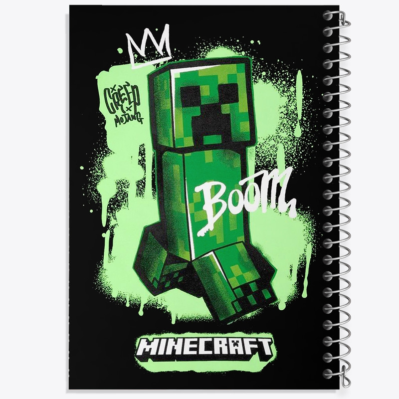 دفتر شطرنجی 50 برگ خندالو مدل ماینکرافت (Minecraft) کد F1216