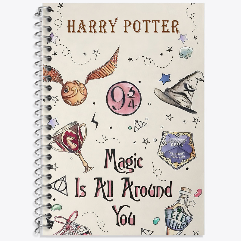 دفتر نت موسیقی 50 برگ خندالو طرح هری پاتر (Harry Potter) کد F13631