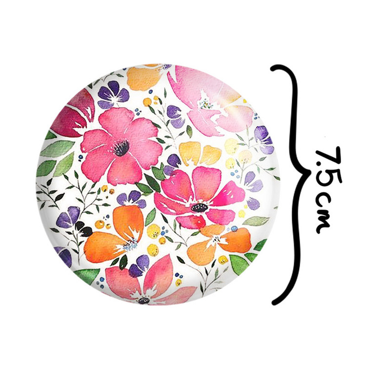 آینه جیبی خندالو مدل گل کد 2229