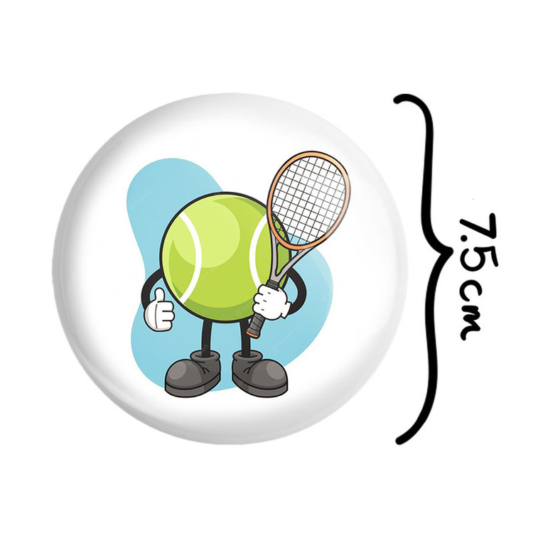 آینه جیبی خندالو طرح تنیس Tennis مدل تاشو کد 26616