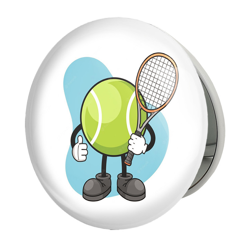 آینه جیبی خندالو طرح تنیس Tennis مدل تاشو کد 26616
