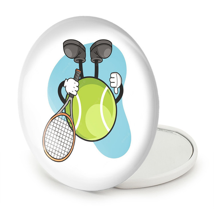 آینه جیبی خندالو طرح تنیس Tennis مدل تاشو کد 26616
