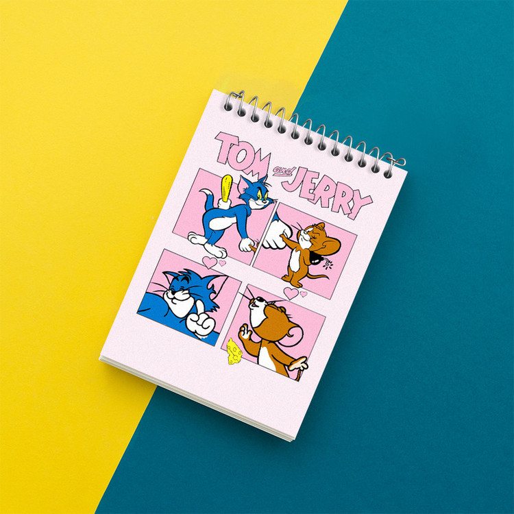 دفتر یادداشت 50 برگ خندالو طرح تام و جری (Tom And Jerry) کد N5791
