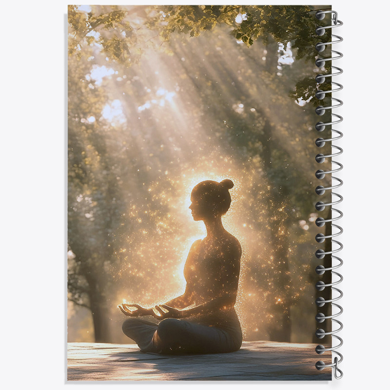 دفتر مشق 100 برگ خندالو طرح مدیتیشن (Meditation) کد F8895