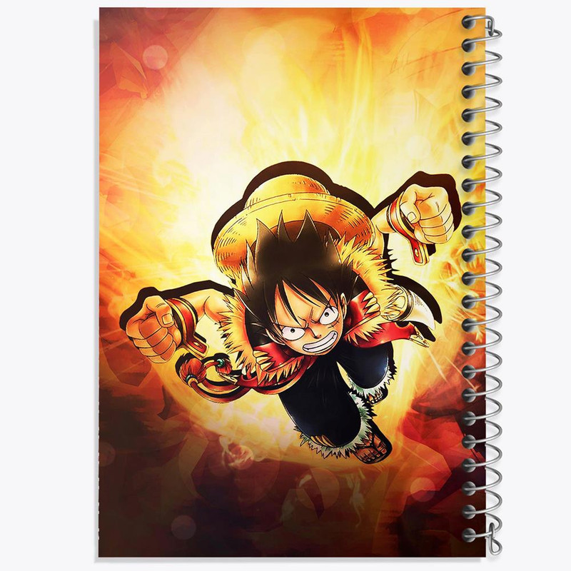 دفتر مشق 100 برگ خندالو طرح لوفی انیمه وان پیس One Piece کد 17215