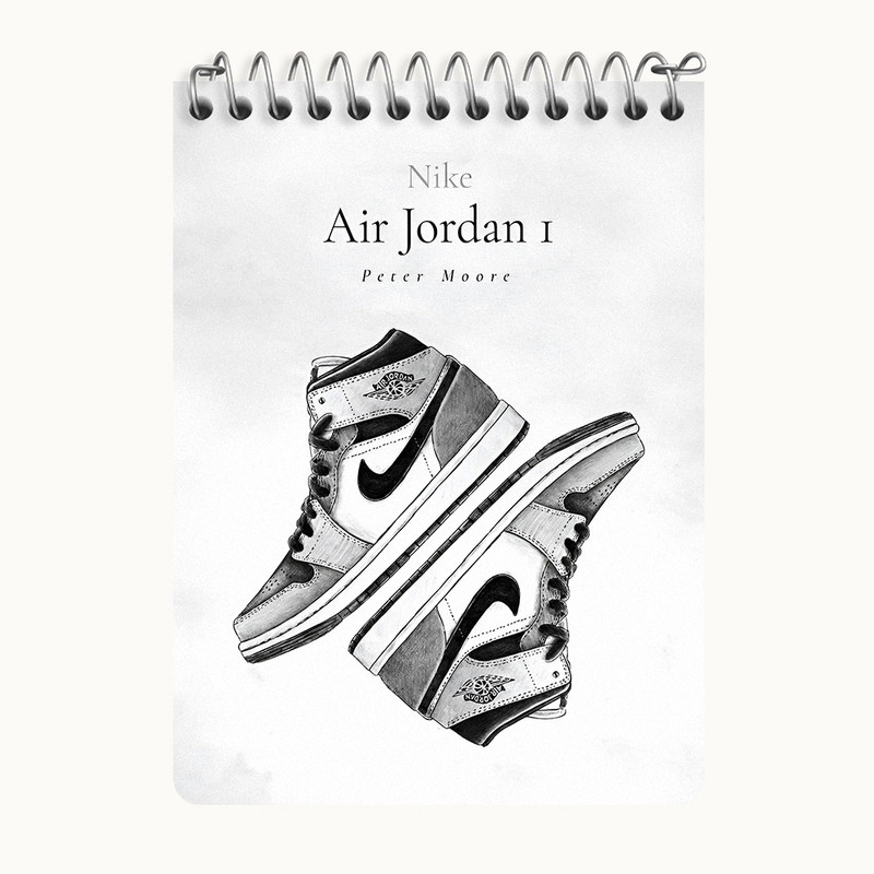 دفتر یادداشت 50 برگ خندالو طرح نایکی ایر جردن (Nike Air Jordan) کد N8310