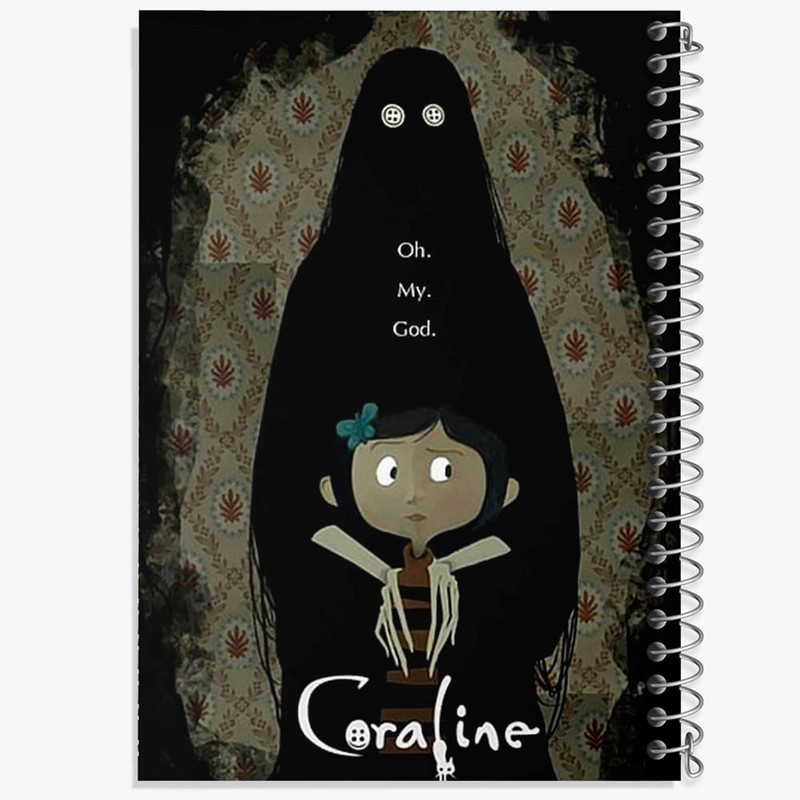 دفتر مشق 50 برگ خندالو مدل کورالاین Coraline کد 20784