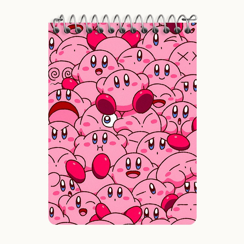 دفتر یادداشت 50 برگ خندالو طرح بازی کربی مات (Kirby Game frosted) کد N7787