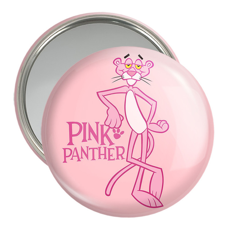 آینه جیبی خندالو مدل پلنگ صورتی Pink Panther کد 1397