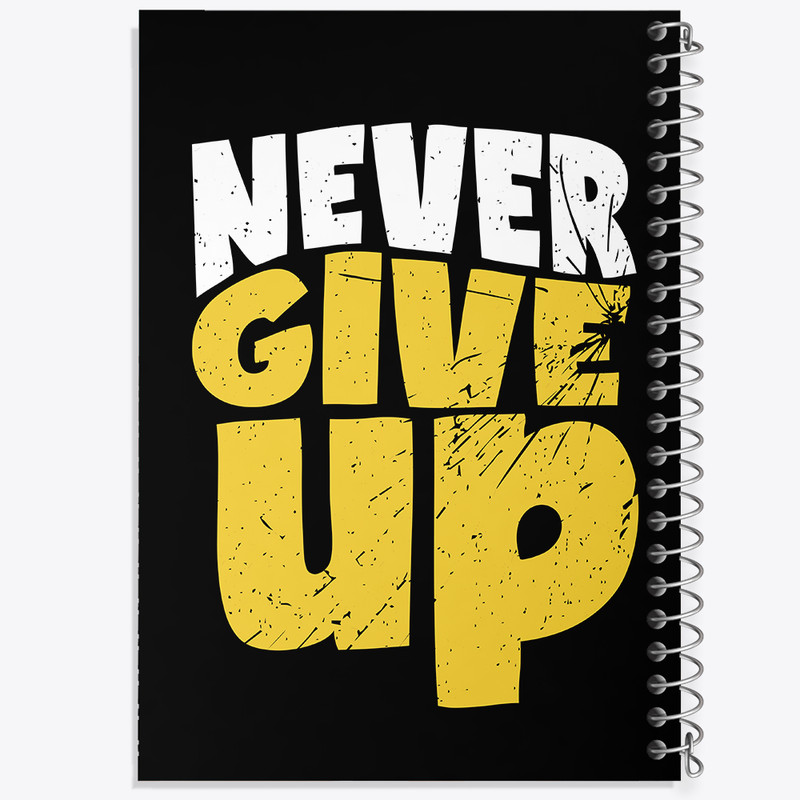 دفتر نقاشی 50 برگ خندالو طرح Never Give Up کد N867