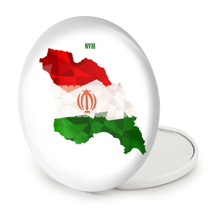 آینه جیبی خندالو طرح پرچم ایران مدل تاشو کد 23933