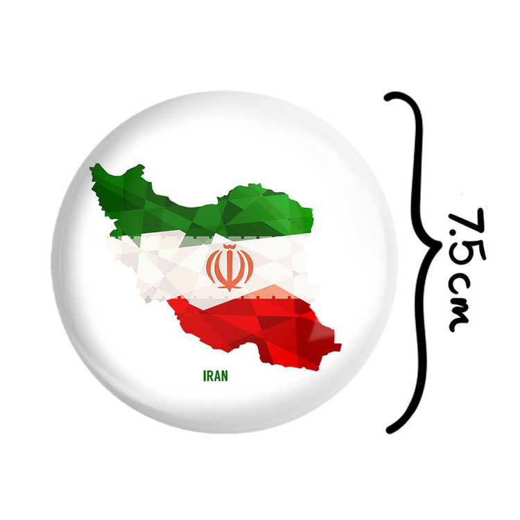 آینه جیبی خندالو طرح پرچم ایران مدل تاشو کد 23933
