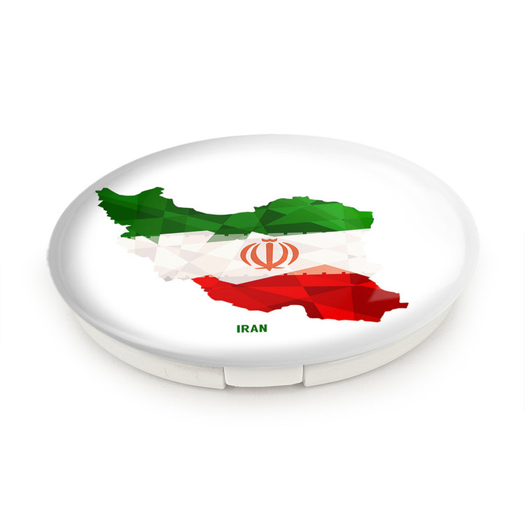 آینه جیبی خندالو طرح پرچم ایران مدل تاشو کد 23933